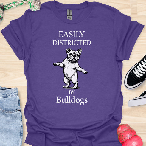 Easily distracted by bulldogs - V6 - Dancing T-Shirt
